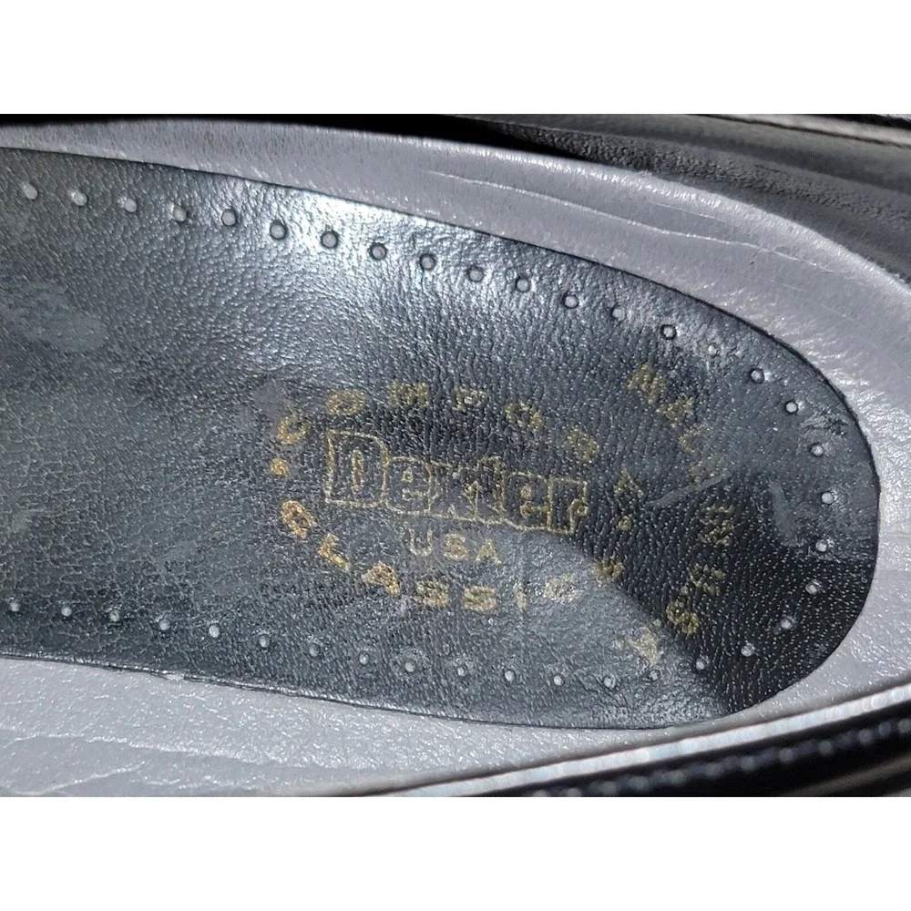 Dexter Men's Wing Tip Black Leather Oxford Brogue Dress Shoes Size 14 M USA